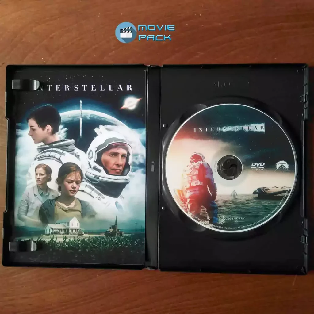 کاور و نسخه Blu-ray فیلم Interstellar میان‌ستاره‌ای 2014